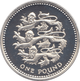 2002 SILVER PROOF ONE POUND £1 THREE LIONS - SILVER WORLD COINS - Cambridgeshire Coins
