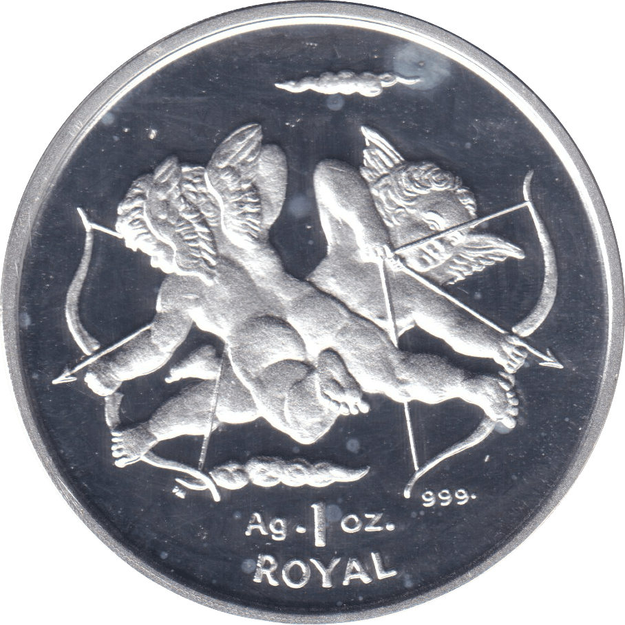2002 SILVER PROOF ONE ROYAL GIBRALTAR - WORLD COINS - Cambridgeshire Coins