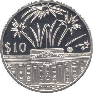2002 SILVER PROOF TEN DOLLAR EAST CARIBBEAN STATES - SILVER WORLD COINS - Cambridgeshire Coins