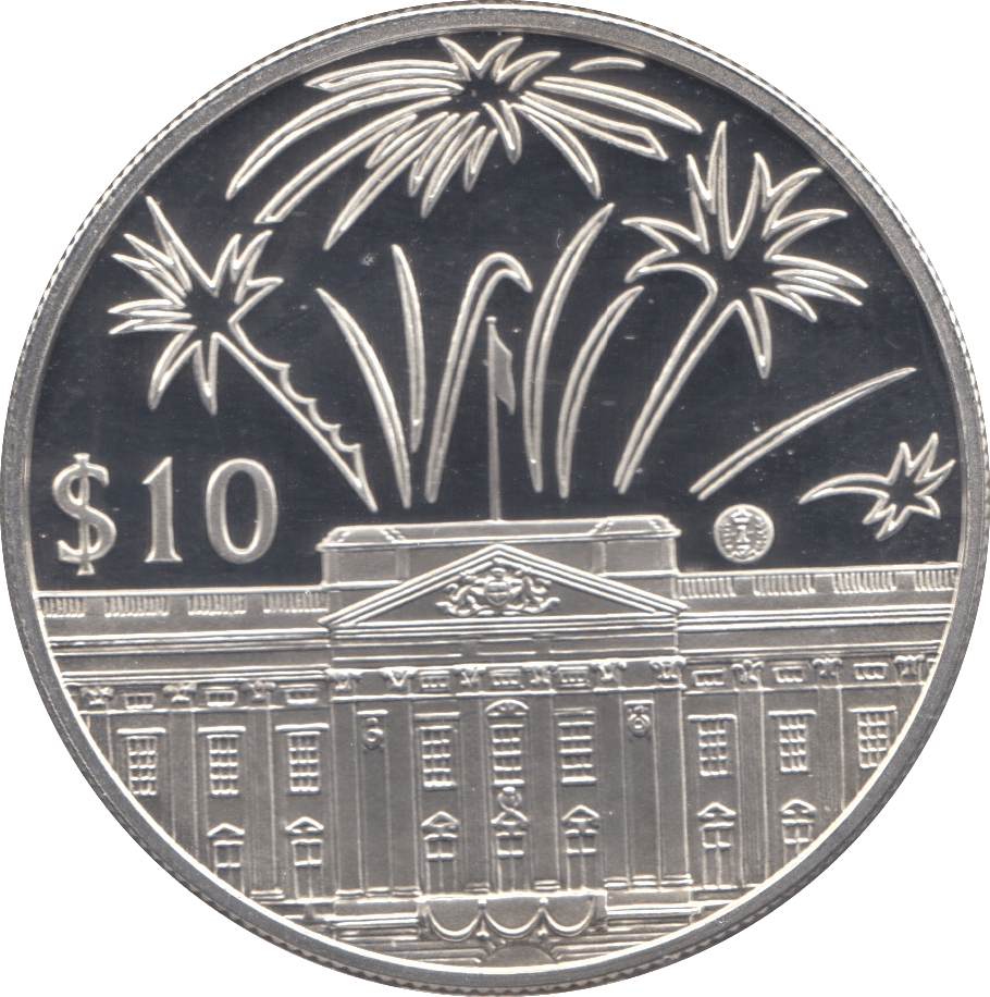 2002 SILVER PROOF TEN DOLLAR EAST CARIBBEAN STATES - SILVER WORLD COINS - Cambridgeshire Coins