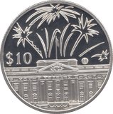 2002 SILVER PROOF TEN DOLLAR EAST CARIBBEAN STATES - SILVER WORLD COINS - Cambridgeshire Coins