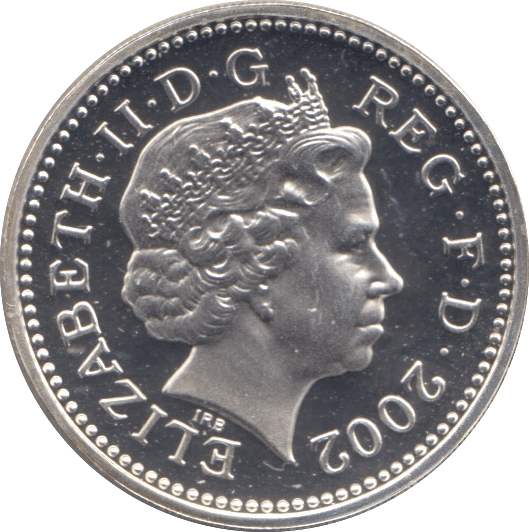 2002 SILVER PROOF THREE LIONS ONE POUND UNITED KINGDOM - SILVER WORLD COINS - Cambridgeshire Coins