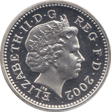 2002 SILVER PROOF THREE LIONS ONE POUND UNITED KINGDOM - SILVER WORLD COINS - Cambridgeshire Coins
