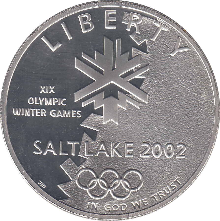 2002 SILVER XIX OLYMPIC WINTER GAMES ONE DOLLAR ( PROOF ) - SILVER WORLD COINS - Cambridgeshire Coins