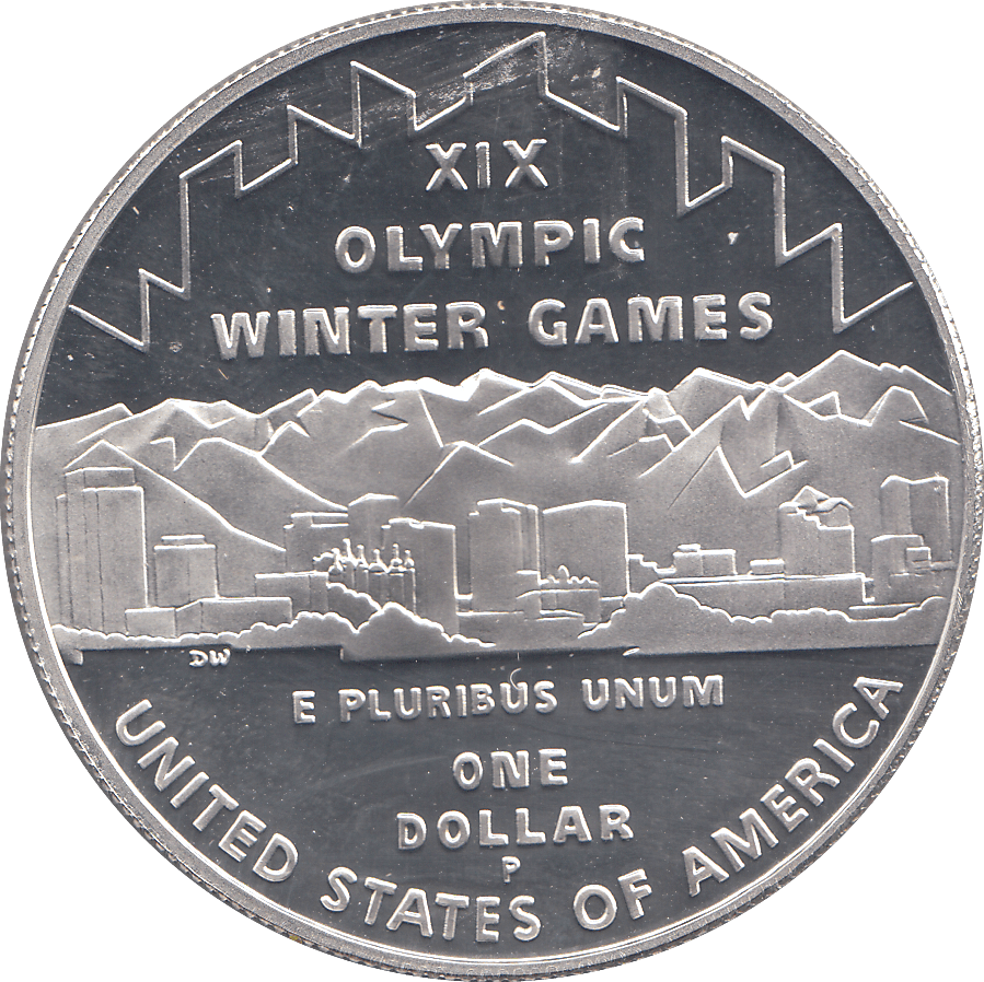 2002 SILVER XIX OLYMPIC WINTER GAMES ONE DOLLAR ( PROOF ) - SILVER WORLD COINS - Cambridgeshire Coins