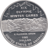 2002 SILVER XIX OLYMPIC WINTER GAMES ONE DOLLAR ( PROOF ) - SILVER WORLD COINS - Cambridgeshire Coins