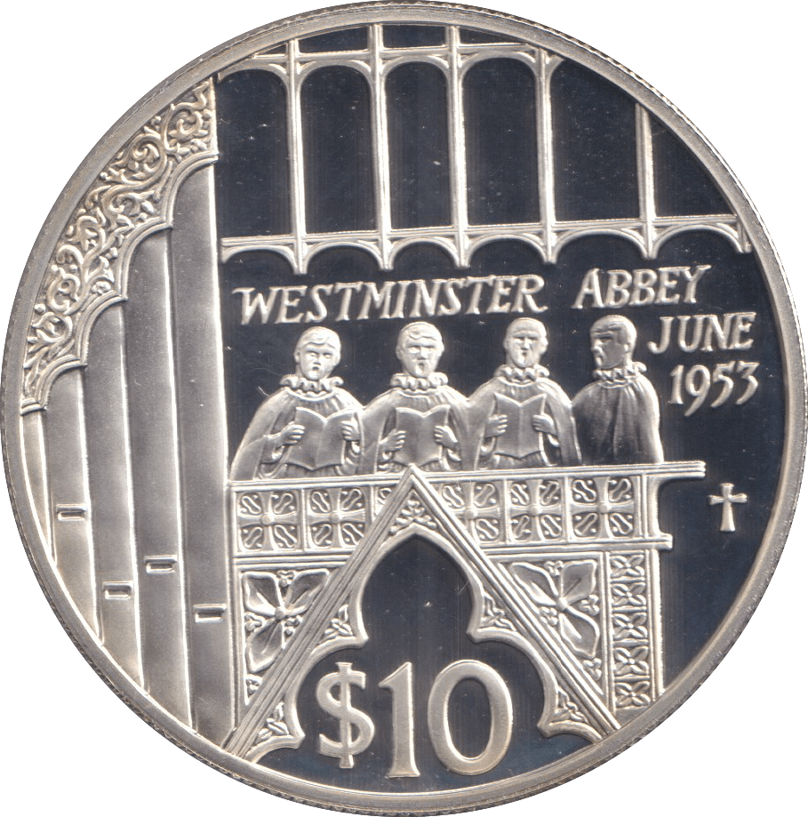 2002 TEN DOLLARS ( PROOF ) WESTMINSTER ABBEY - 10 DOLLARS - Cambridgeshire Coins