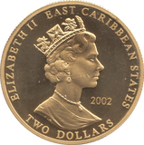 2002 THE DUKE OF WELLINGTON TWO DOLLARS PROOF - WORLD COINS - Cambridgeshire Coins