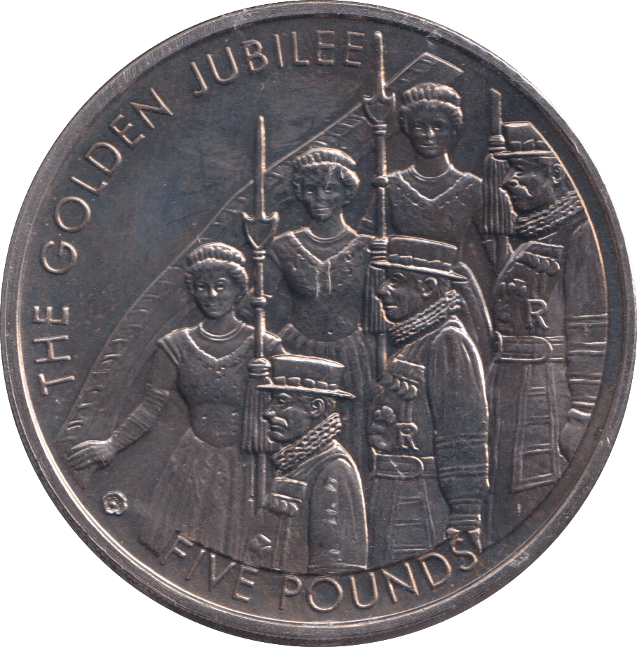 2002 THE GOLDEN JUBILEE FIVE POUND BAILIWICK OF JERSEY - WORLD COINS - Cambridgeshire Coins