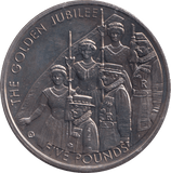2002 THE GOLDEN JUBILEE FIVE POUND BAILIWICK OF JERSEY - WORLD COINS - Cambridgeshire Coins