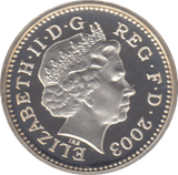 2003 £1 SILVER PROOF - £1 Silver Proof - Cambridgeshire Coins