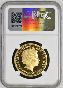 2003 £100 GOLD 1OZ BRITANNIA BUST ( NGC ) PF 69 ULTRA CAMEO - NGC GOLD COINS - Cambridgeshire Coins