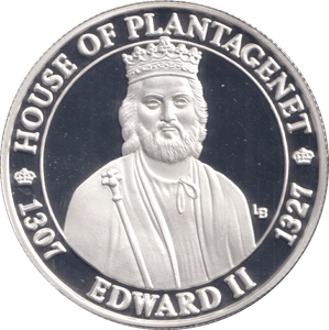 2003 20 CROWNS SILVER PROOF EDWARD II - WOR - Cambridgeshire Coins