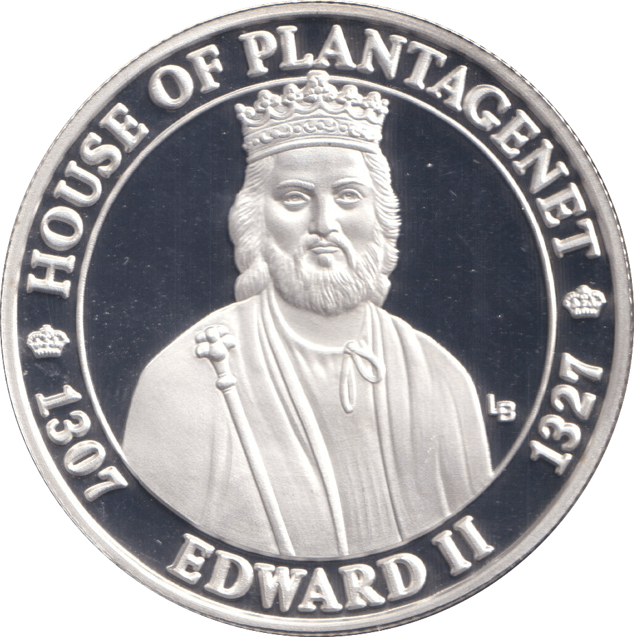 2003 20 CROWNS SILVER PROOF EDWARD II - WOR - Cambridgeshire Coins