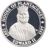2003 20 CROWNS SILVER PROOF EDWARD II - WOR - Cambridgeshire Coins