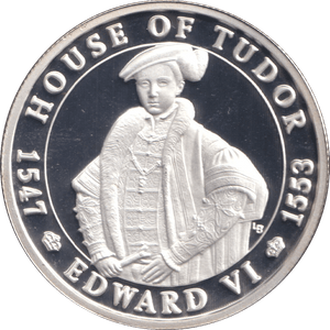 2003 20 CROWNS SILVER PROOF EDWARD VI - WOR - Cambridgeshire Coins