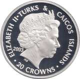 2003 20 CROWNS SILVER PROOF EDWARD VI - WOR - Cambridgeshire Coins