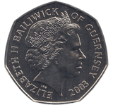 2003 50P QUEEN CORONATION JUBILEE ( BU ) - SILVER WORLD COINS - Cambridgeshire Coins