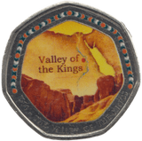 2003 50P SHAPED MEDALLION 1914 - THE VALLEY OF THE KINGS DISCOVERIES OF EGYPT - 50P SHAPED COIN - Cambridgeshire Coins