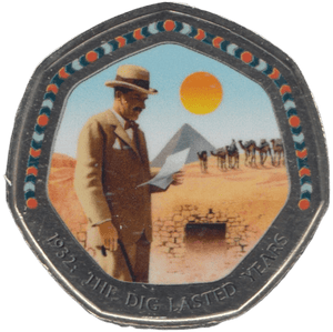 2003 50P SHAPED MEDALLION 1932:THE DIG LASTED YEARS DISCOVERIES OF EGYPT - 50P SHAPED COIN - Cambridgeshire Coins