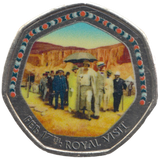 2003 50P SHAPED MEDALLION FEB 17TH ROYAL VISIT DISCOVERIES OF EGYPT - 50P SHAPED COIN - Cambridgeshire Coins
