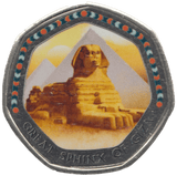2003 50P SHAPED MEDALLION GREAT SPHINX OF GIZA DISCOVERIES OF EGYPT - 50P SHAPED COIN - Cambridgeshire Coins