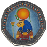 2003 50P SHAPED MEDALLION TEFNUT - GODDESS OF RAINFALL DISCOVERIES OF EGYPT - 50P SHAPED COIN - Cambridgeshire Coins