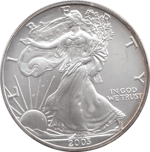 2003 AMERICAN EAGLE SILVER DOLLAR 1 OZ FINE SILVER - WORLD COINS - Cambridgeshire Coins