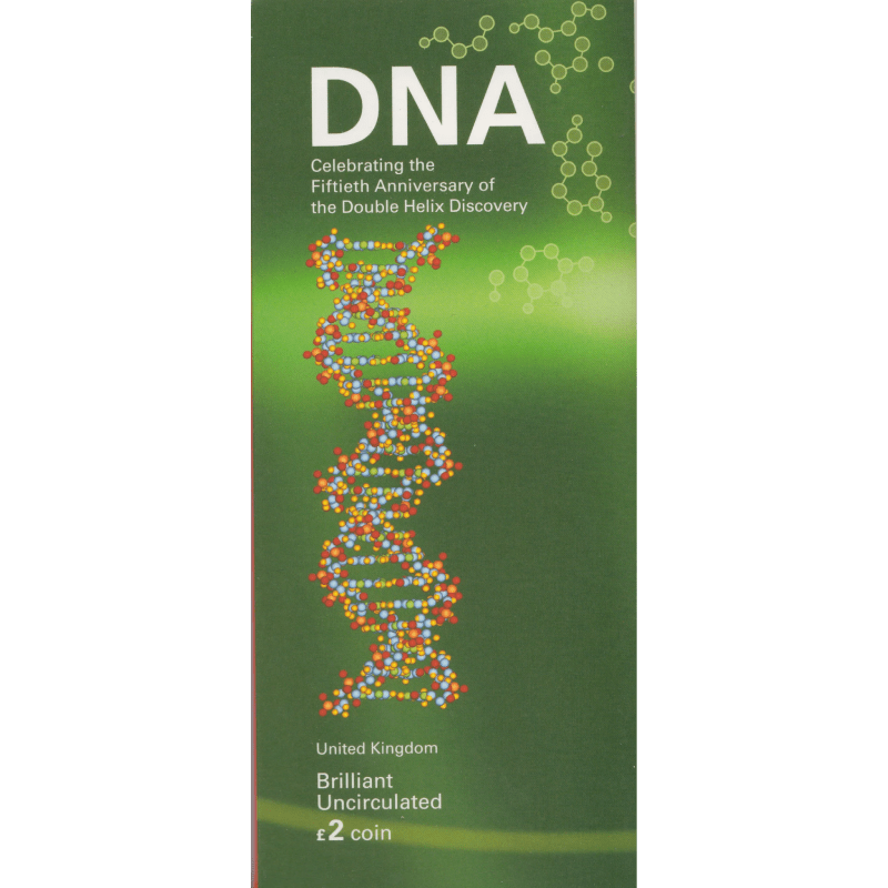 2003 BRILLIANT UNCIRCULATED £2 PRESENTATION PACK DNA - £2 BU PACK - Cambridgeshire Coins