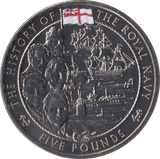 2003 BRILLIANT UNCIRCULATED ROYAL NAVY 5 POUNDS JERSEY - WORLD COINS - Cambridgeshire Coins