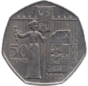 2003 CIRCULATED 50P SUFFRAGETTE - 50P CIRCULATED - Cambridgeshire Coins