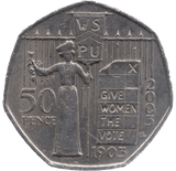 2003 CIRCULATED 50P SUFFRAGETTE - 50P CIRCULATED - Cambridgeshire Coins