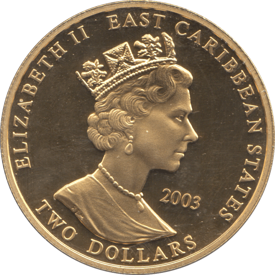 2003 EDWARD III TWO DOLLARS PROOF - WORLD COINS - Cambridgeshire Coins