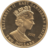 2003 EDWARD III TWO DOLLARS PROOF - WORLD COINS - Cambridgeshire Coins