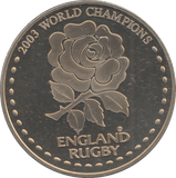 2003 ENGLAND RUGBY WORLD CHAMPIONS MEDAL - MEDALS & MEDALLIONS - Cambridgeshire Coins