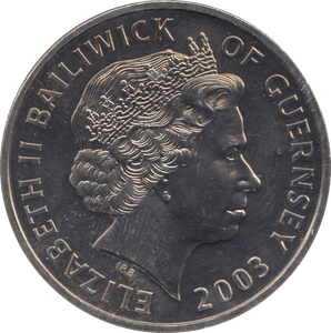 2003 FIVE POUNDS GUERNSEY F305 - WORLD COINS - Cambridgeshire Coins