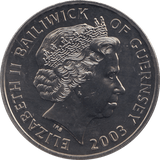 2003 FIVE POUNDS GUERNSEY F359 - WORLD COINS - Cambridgeshire Coins