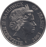 2003 FIVE POUNDS JERSEY F362 - WORLD COINS - Cambridgeshire Coins