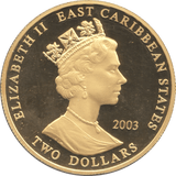 2003 GENERAL GORDON TWO DOLLARS PROOF - WORLD COINS - Cambridgeshire Coins
