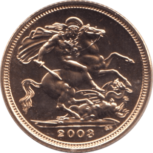 2003 GOLD HALF SOVEREIGN ( BU ) - Half Sovereign - Cambridgeshire Coins