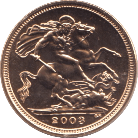 2003 GOLD HALF SOVEREIGN ( BU ) - Half Sovereign - Cambridgeshire Coins