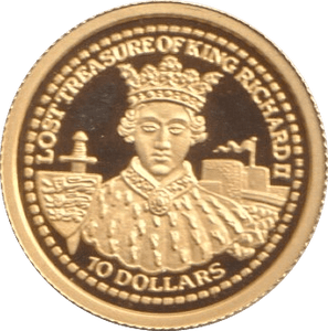 2003 GOLD KING RICHARD FIJI 1/25 OUNCE - GOLD WORLD COINS - Cambridgeshire Coins
