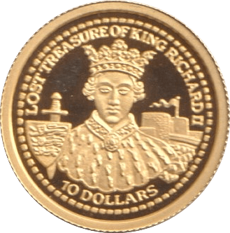 2003 GOLD KING RICHARD FIJI 1/25 OUNCE - GOLD WORLD COINS - Cambridgeshire Coins