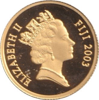 2003 GOLD KING RICHARD FIJI 1/25 OUNCE - GOLD WORLD COINS - Cambridgeshire Coins
