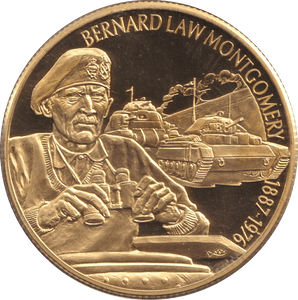 2003 GOLD PLATED 2 DOLLAR EAST CARIBBEAN STATES BERNARD LAW MONTGOMERY - WORLD COINS - Cambridgeshire Coins