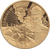 2003 GOLD PLATED 2 DOLLAR EAST CARIBBEAN STATES EDWARD III - WORLD COINS - Cambridgeshire Coins