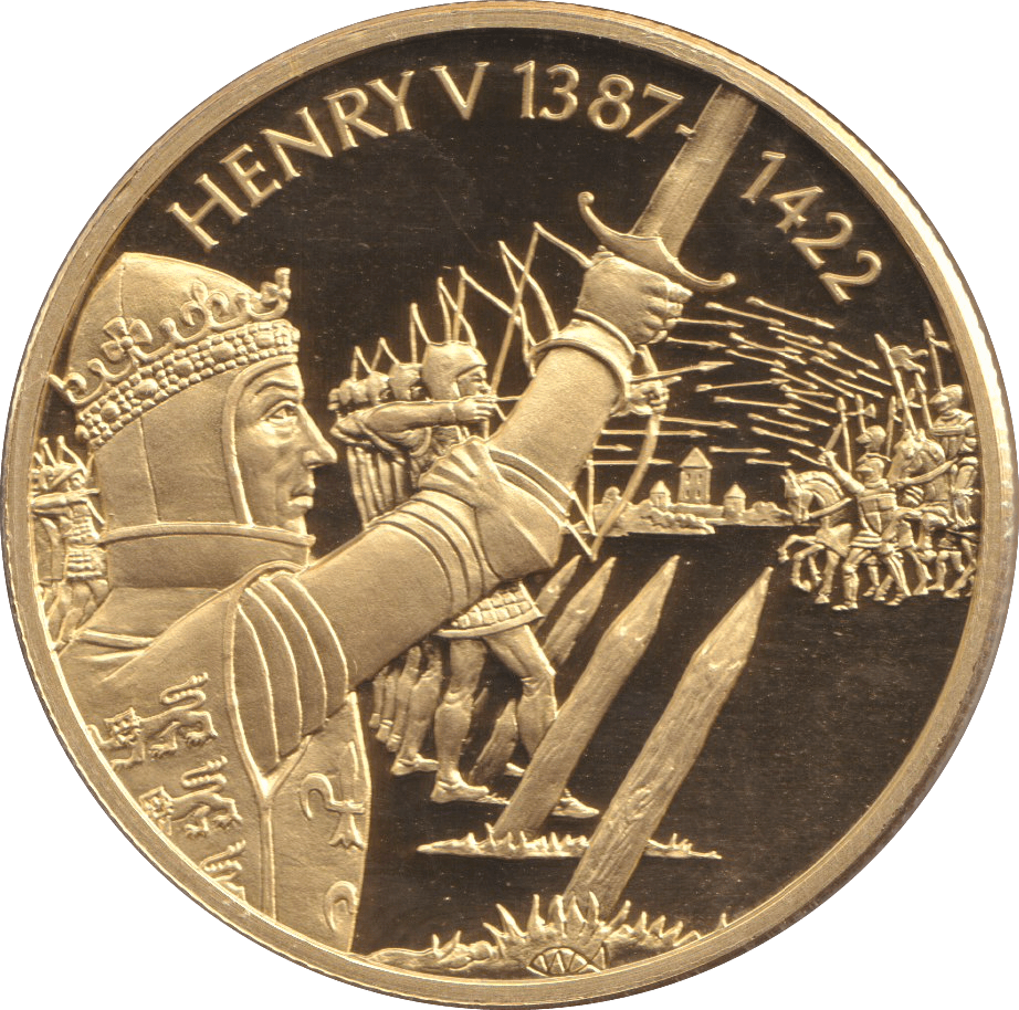 2003 GOLD PLATED 2 DOLLAR EAST CARIBBEAN STATES HENRY V - WORLD COINS - Cambridgeshire Coins