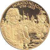 2003 GOLD PLATED 2 DOLLAR EAST CARIBBEAN STATES HORATIO NELSON - WORLD COINS - Cambridgeshire Coins