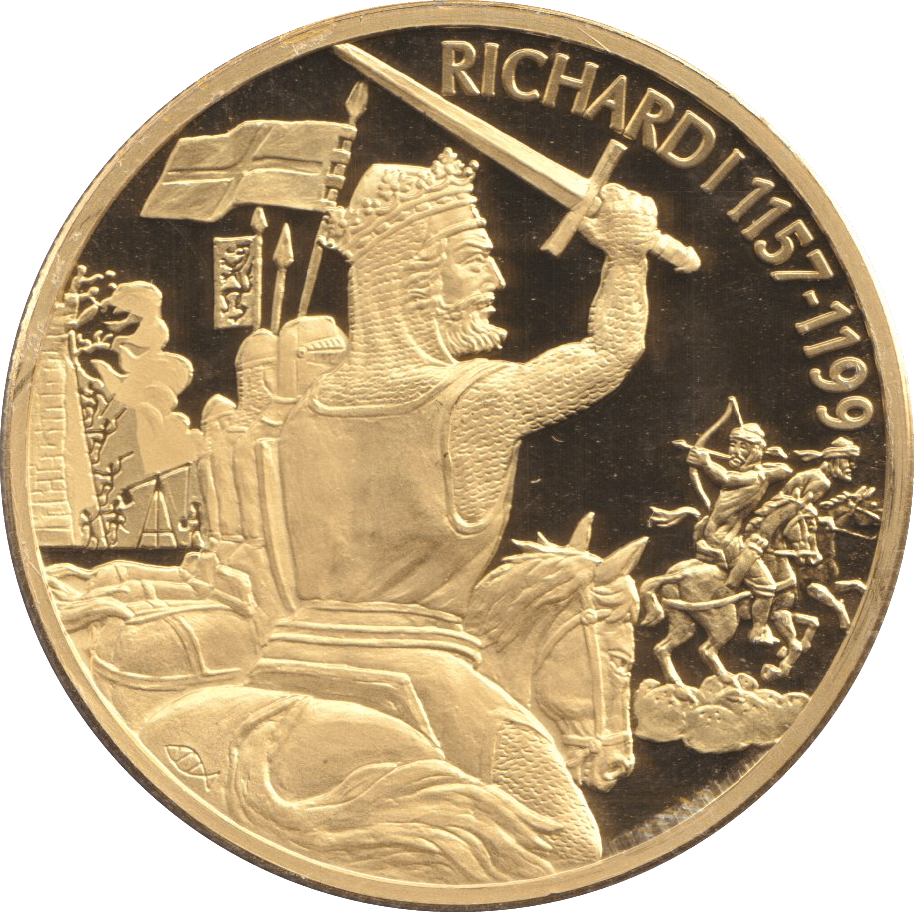 2003 GOLD PLATED 2 DOLLAR EAST CARIBBEAN STATES RICHARD I - WORLD COINS - Cambridgeshire Coins