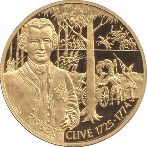 2003 GOLD PLATED 2 DOLLAR EAST CARIBBEAN STATES ROBERT CLIVE - WORLD COINS - Cambridgeshire Coins